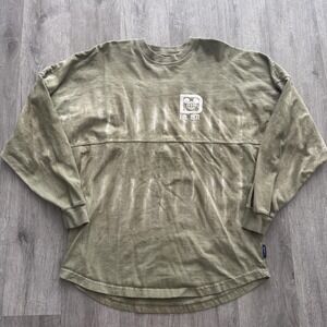 Disney Walt Disney World Spirit Jersey Shirt Womens Small Green Marble